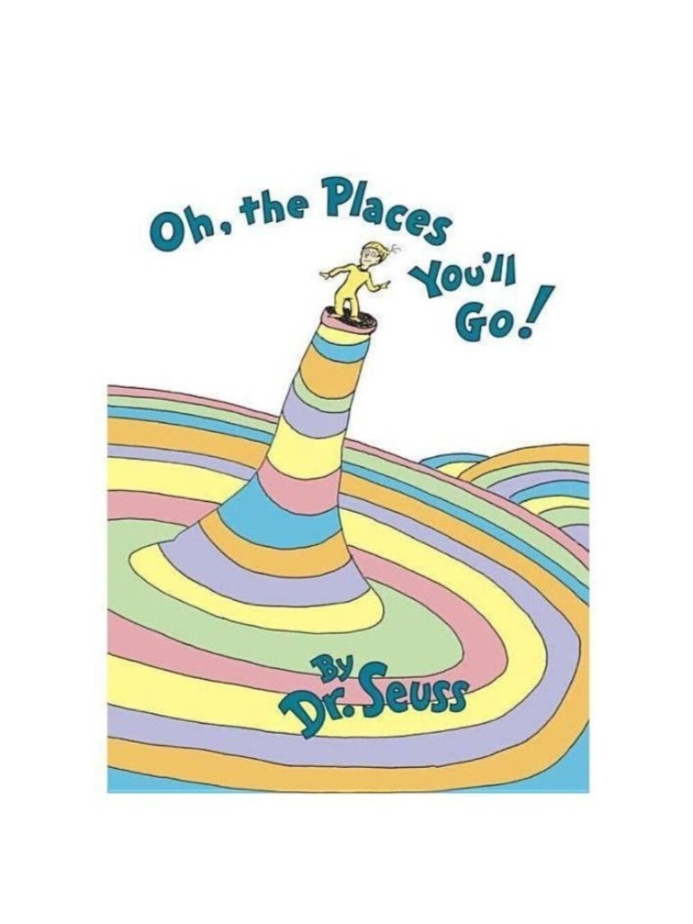 Dr. Seuss Hardcover Book Oh the Places You'll Go 1st Edition Random House 1990